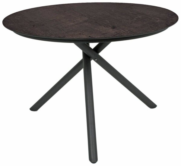 Garden Pleasure Gartentisch SOPHIA dunkelbraun rund 110,0 x 110,0 x 75,0 cm