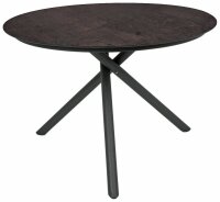 Garden Pleasure Gartentisch SOPHIA dunkelbraun rund 110,0...