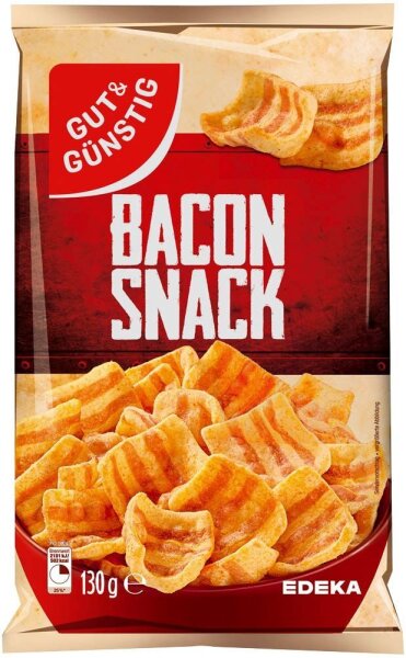 GUT&GÜNSTIG BACON SNACK Chips 130,0 g, 1 St.