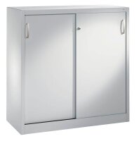 CP Schiebetürenschrank C 2000 Acurado, 2047-00 S10020 lichtgrau 2 Fachböden 120,0 x 40,0 x 120,0 cm
