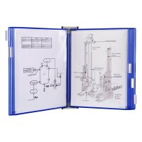 tarifold Wand-Sichttafelsystem 418101 DIN A3 blau mit 10...