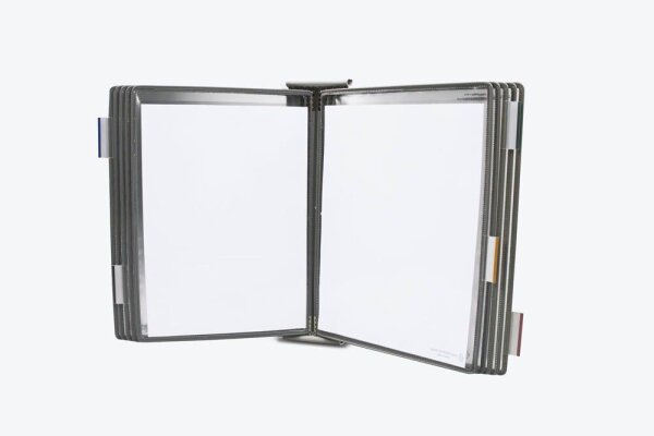 tarifold Wand-Sichttafelsystem 424100 DIN A4 grau mit 10 St. Sichttafeln, 1 St.