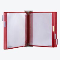 tarifold Wand-Sichttafelsystem 424103 DIN A4 rot mit 10 St. Sichttafeln, 1 St.