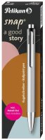 Pelikan Kugelschreiber Snap® silber, Schreibfarbe: blau, 1 St.
