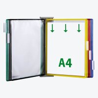 tarifold Wand-Sichttafelsystem 424109 DIN A4 farbsortiert...