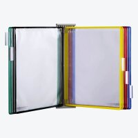 tarifold Wand-Sichttafelsystem 424109 DIN A4 farbsortiert mit 10 St. Sichttafeln, 1 St.