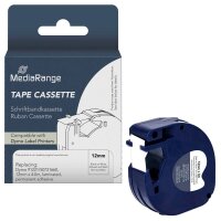 MediaRange Schriftband LetraTag MRDY91221 ersetzt DYMO...