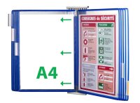 tarifold Wand-Sichttafelsystem 427101 DIN A4 blau mit 10...