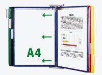 tarifold Wand-Sichttafelsystem 427109 DIN A4 farbsortiert...