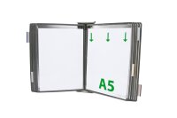 tarifold Wand-Sichttafelsystem 425100 DIN A5 grau mit 10...