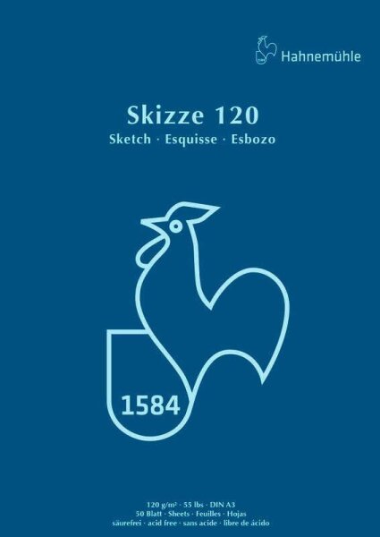 HAHNEMÜHLE Skizzenblock DIN A3, 1 Block