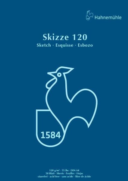 HAHNEMÜHLE Skizzenblock DIN A4, 1 Block