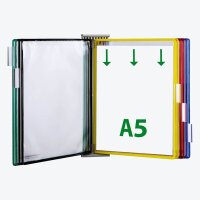 tarifold Wand-Sichttafelsystem 425109 DIN A5 farbsortiert...