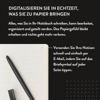 MOLESKINE Smart Writing Set Smart-Pen+ 3 Digitalisierungsstift mit Notizbuch
