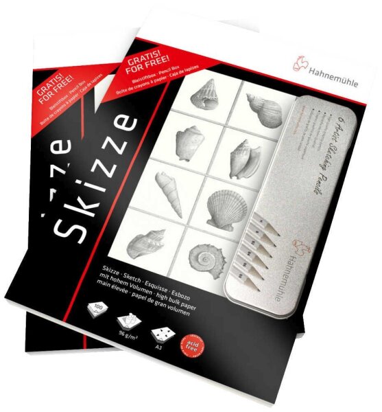 HAHNEMÜHLE Skizzen-Set schwarz