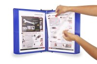 tarifold Wand-Sichttafelsystem 414901 DIN A4 blau mit 10...