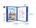 tarifold Wand-Sichttafelsystem 414901 DIN A4 blau mit 10 St. Sichttafeln, 1 St.
