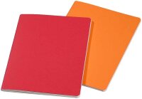 HAHNEMÜHLE Notizbücher DIN A5 blanko, cerise/paprika Softcover 40 Seiten, 1 St.