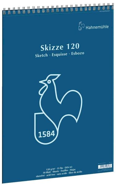 HAHNEMÜHLE Skizzenblock DIN A3, 1 Block