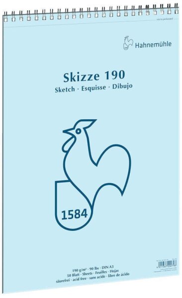 HAHNEMÜHLE Skizzenblock DIN A3, 1 Block