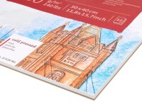 HAHNEMÜHLE Aquarellblock 30,0 x 40,0 cm 300 g/qm, 12 Blatt, 1 Block