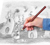 STAEDTLER Noris Jumbo 1285 Schreiblernstift Bleistift HB schwarz/rot, 1 St.