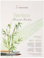 HAHNEMÜHLE Malblock Bamboo 30,0 x 40,0 cm 265 g/qm,...