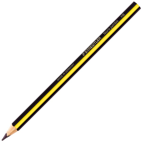 STAEDTLER Noris Jumbo 119 Schreiblernstift Bleistift HB schwarz/gelb, 1 St.
