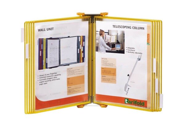 tarifold Wand-Sichttafelsystem Candy Line 414174 DIN A4 orange mit 10 St. Sichttafeln, 1 St.
