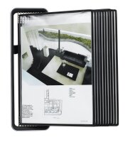 tarifold Sichttafelsystem VEO 714507 DIN A4 schwarz mit 10 St. Sichttafeln, 1 St.