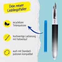 ONLINE® magiXX Dark Shadow Patronenfüller schwarz M (mittel), 1 Set