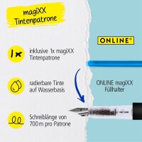 ONLINE® magiXX Dark Shadow Patronenfüller schwarz M (mittel), 1 Set