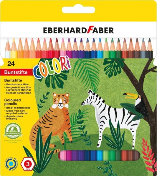 EBERHARD FABER Colori Buntstifte farbsortiert, 24 St.