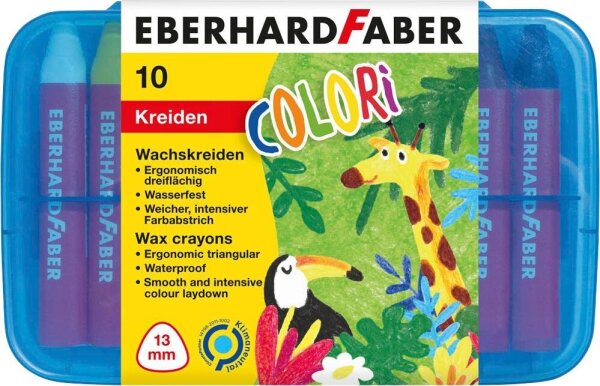 EBERHARD FABER Colori Wachsmalkreiden farbsortiert, 10 St.
