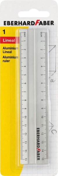 EBERHARD FABER Lineal 15,0 cm, silber