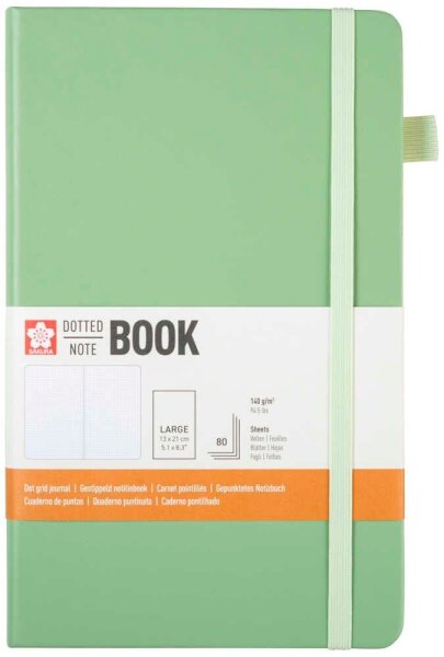 Sakura Notizbuch ca. DIN A5 punktkariert, pale patina Hardcover 160 Seiten, 1 St.