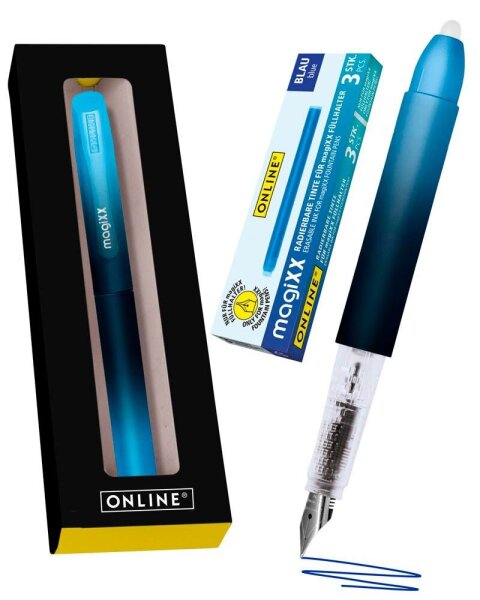 ONLINE® magiXX Deep Ocean Patronenfüller blau M (mittel), 1 Set