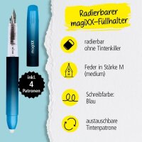 ONLINE® magiXX Deep Ocean Patronenfüller blau M (mittel), 1 Set