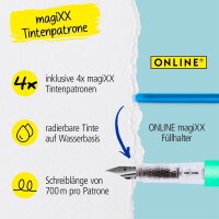 ONLINE® magiXX Turquoise Dream Patronenfüller türkis M (mittel), 1 Set