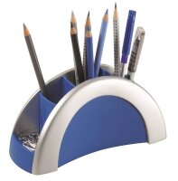 DURABLE Stiftehalter VEGAS silber/blau Kunststoff 5...