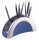 DURABLE Stiftehalter VEGAS silber/blau Kunststoff 5 Fächer 20,5 x 9,0 x 8,0 cm  ( 772023 )