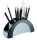 DURABLE Stiftehalter VEGAS schwarz/grau Kunststoff 5 Fächer 20,5 x 9,0 x 8,0 cm