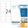 HERMA Folien-Kraftklebe-Etiketten 9537 weiß 63,5 x 33,9 mm, 40 Blatt