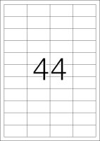 HERMA wetterfeste Folienetiketten 4581 weiß 48,3 x 25,4 mm, 10 Blatt