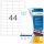 HERMA wetterfeste Folienetiketten 4581 weiß 48,3 x 25,4 mm, 10 Blatt