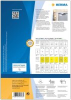 HERMA Folien-Kraftklebe-Etiketten 9536 weiß 45,7 x 21,2 mm, 40 Blatt