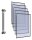 tarifold Wand-Sichttafelsystem PRO 920300 DIN A4 schwarz mit 5 St. Sichttafeln, 1 St.
