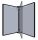 tarifold Wand-Sichttafelsystem PRO 920300 DIN A4 schwarz mit 5 St. Sichttafeln, 1 St.