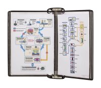 tarifold Wand-Sichttafelsystem PRO 920304 DIN A4 schwarz...