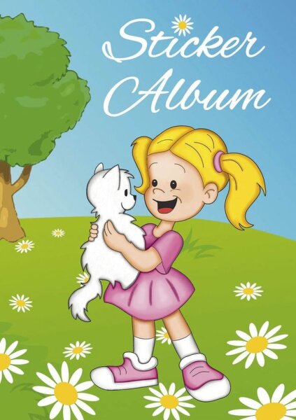 HERMA Stickeralbum Beste Freunde Kinder 14,8 x 21,0 cm, 40 weiße Seiten